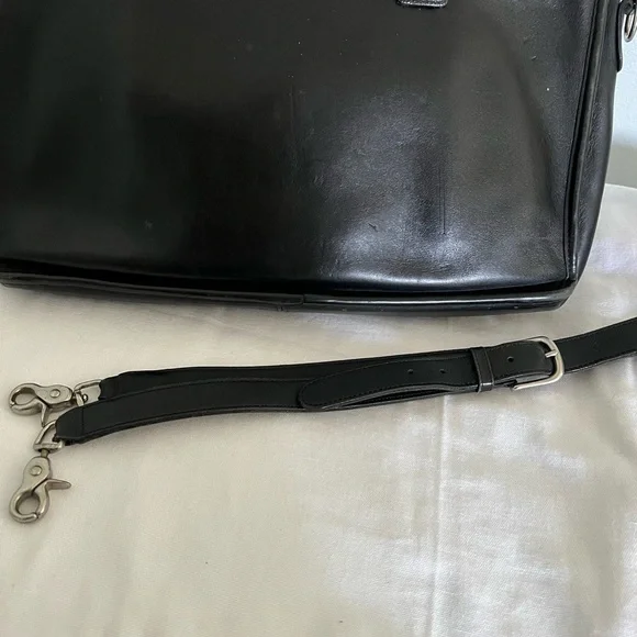 Coach vintage Black Leather briefcase